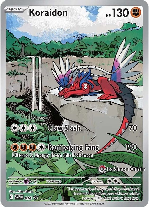 Koraidon (14/296) Scarlet & Violet Black Star Promos NM HOLO- Pokemon Center
