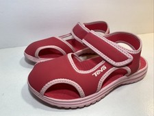 Teva Kids Junior Tidepool Pink/Light Pink Girls Size 13 Sandals Slip on