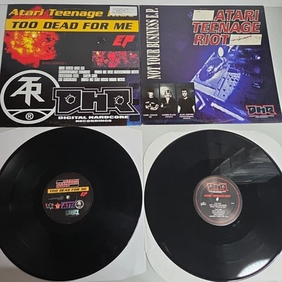 Atari Teenage Riot 2 EP Vinyl Record Lot Too Dead For Me, Not Your Business  - Image 1 of 4