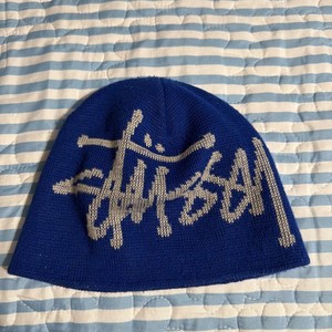 Stussy Skullcap | eBay Stussy Skullcap Textured Yarn Blue