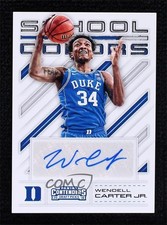 2018 Contenders Draft Picks School Colors Signatures Wendell Carter Jr Auto r4i