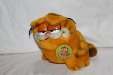 VINTAGE 1981 DAKIN 12" STUFFED PLUSH TOY ANIMAL "GARFIELD" CARTOON W Button