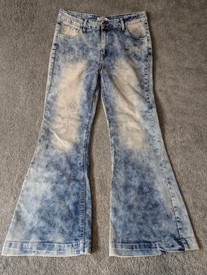 Crazy Train Denim Jeans Women s Size 9 Med Wash Distressed Casual Western New
