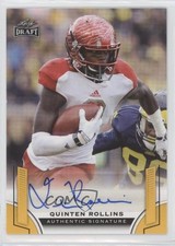 2015 Leaf Draft Auto Gold Quinten Rollins #BA-QR1 Auto 10k8
