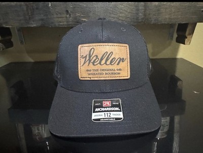 Weller Bourbon Whiskey Inspired Snapback Hat/Trucker Hat - Black Richardson 112
