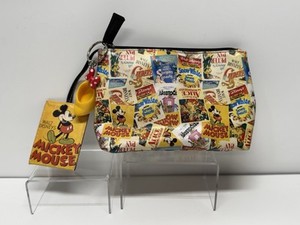 Disney Movie Poster Cosmetic Bag Pouch With Keychains