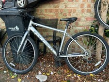 Carrera Subway Hybrid Bike 26in Medium Silver Flat Bar V-Brakes Adj Seat