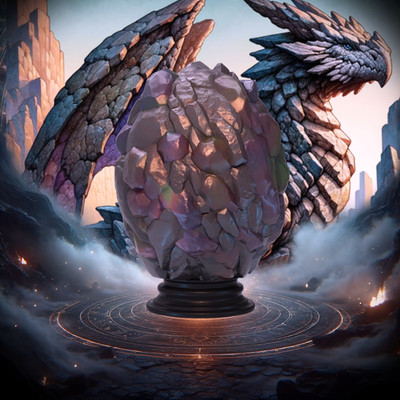 Stratation Design - Rock Dragon Egg Würfelbox - DnD/TTRPG/Rollenspiel/Wargames