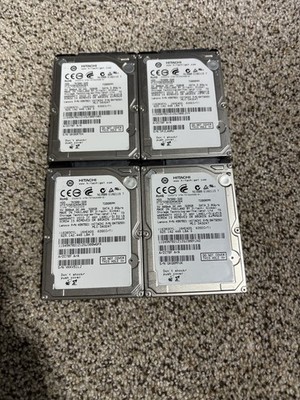 Bulk Lot Of 4 Hitachi 320GB SATA 7200RPM 2.5  Hard Drives - Tested Works