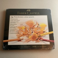 Faber-Castell Polychromos Colour Pencils Tin оf 24 (110024) Crayon Artist Pencil