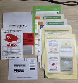 Nintendo 3DS with original box - Cosmo Black - For Repair Tested and Working