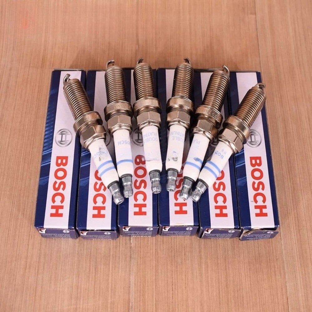 6PCS Bosch Spark Plugs Platinum 12122158253 For BMW X5 E60 E83 E85 E90 USA OEM