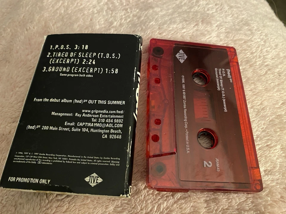 Hed p.e Cassette Single 1997 POS, Tired Of Sleep, Ground Foto 4 de 4