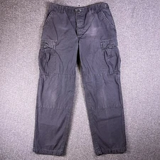 Proppers Tactical Pants Men M Gray Double Knee Button Fly Rip Stop Fit33x29.5