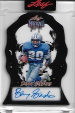 2025 Barry Sanders Leaf Metal HAPPY HALLOWEEN Mask Auto # 1/1 LIONS!!! Sealed