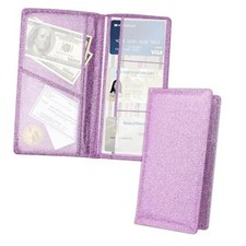 Stacool Bling Car Registration and Insurance Holder with Magnetic Purple