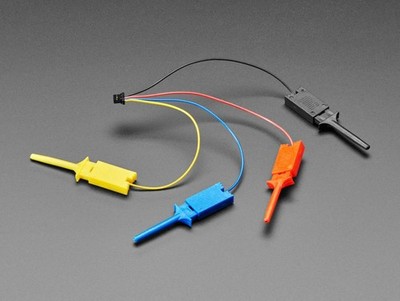 Adafruit JST-SH 4-Pin Kabel, Micro SMT Test Hooks, GND V+ SDA SCL, 3,3-5V