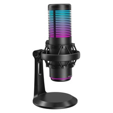USB Gaming Microphone, 192kHz/24bit, Cardioid Condenser Microphone for Comput...