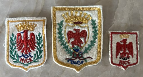VINTAGE Embroidered Felt NICE France Coat of Arms Patch Lot Of 3 Patches