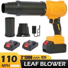 Cordless Leaf Blower Jet Truly 300000RPM Lightweight Turbo Fan with 2 Batteries