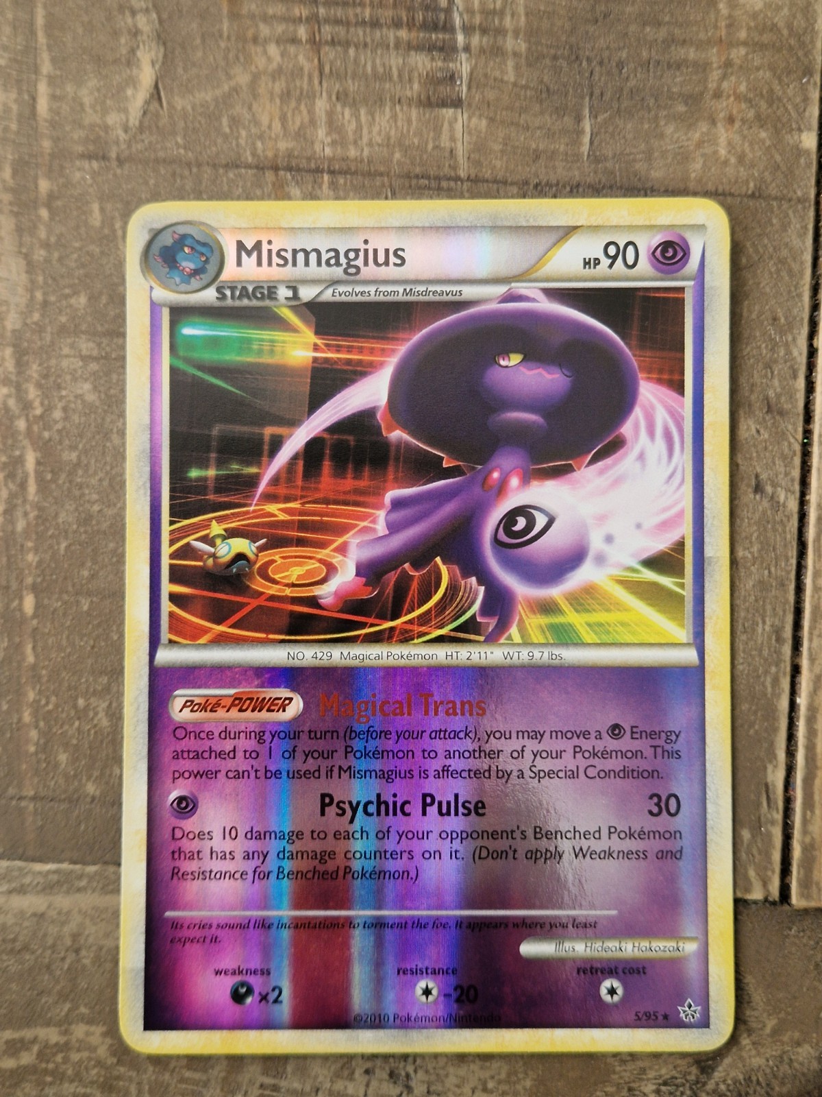 Pokémon TCG Mismagius Unleashed 5/95 Reverse Holo Holo Rare NM