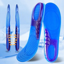 Silicone Gel Insoles For Shoes Soft Shock Absorption Sport Shoes Sole Anti-slip