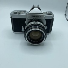 Nikon Nikkormat FT Silver Film SLR Camera Nikkor-S f/2 50mm Lens- Please Read
