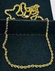 14K Yellow Gold Diamond Cut Rope Chain Necklace 24" L 18.808 Grams 2.5mm Wide — photo 7