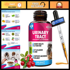 Natural UTI Treatment for Cats Dogs - Cranberry, D-Mannose, Kidney Support Dro