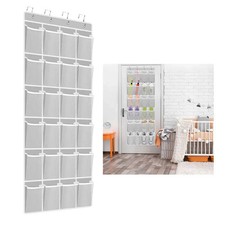 24 Pockets Over Door Hanging Shoe Rack Tidy Storage Holder Hanger Organisers UK