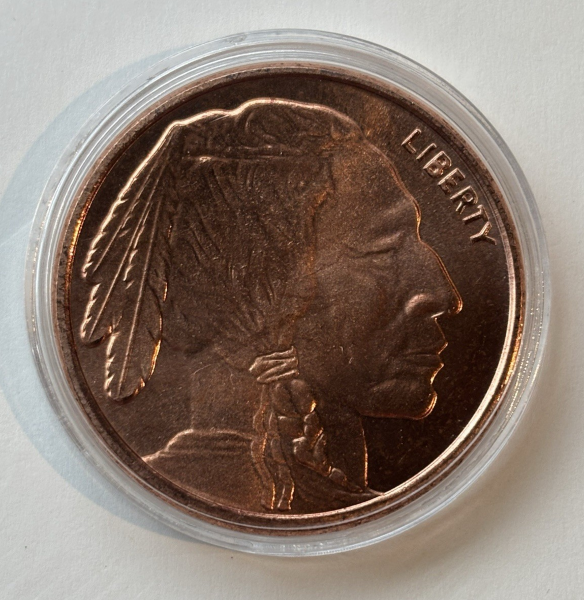 🦬 1 AVDP oz .999 Fine Copper Round - Buffalo Nickel Indian Head