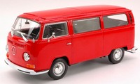 Volkswagen VW Bus T2 1972 Red 1:24 Modell 2403 Welly