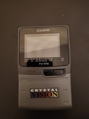 #ad #ad Vintage Casio TV 770B Battery Operated Handheld Mini TV Crystal Vision Works $29.99