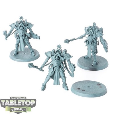 Adepta Sororitas - 3x Paragon Warsuits - grundiert