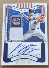 2024 USA Stars And Stripes Game Used Signature Materials #SM-MC Matthew Champion