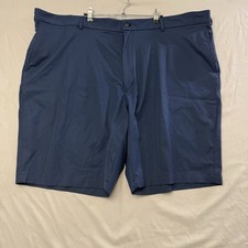 Walter Hagen Golf Shorts Mens 52 Blue Performance Stretch Flat Front Casual