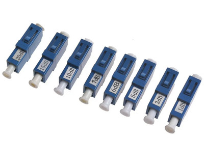 10pc Fiber Optic 0/3/5/7/10dB LC UPC Female Attenuators Simplex Adapter Coupler