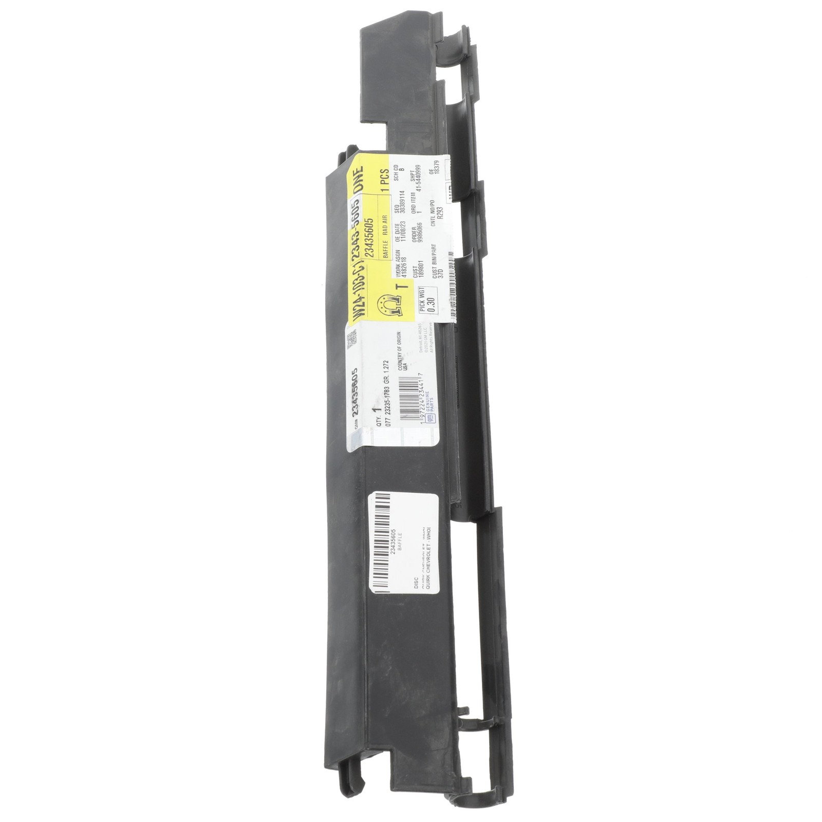 Deflector de aire de soporte de radiador para GM Cadillac Chevrolet GMC 2014-2020 (N/P 23435605)