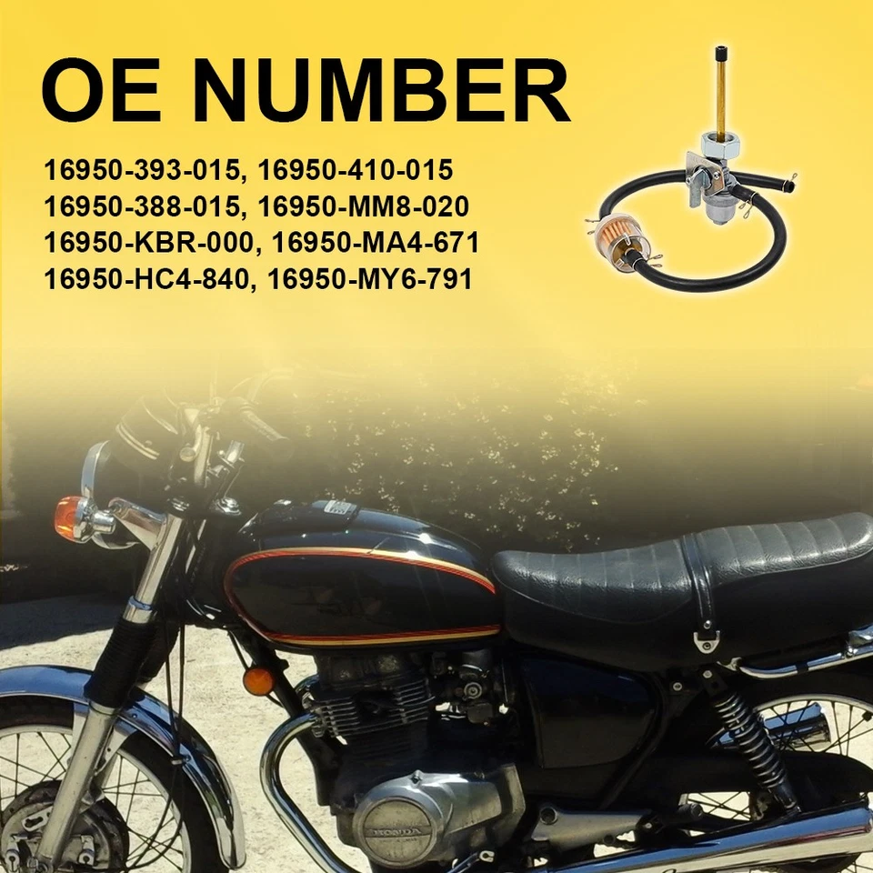 Válvula interruptor tanque combustible gasolina Petcock para Honda Hawk I 400 1978-1979 16950-410-015 Foto 4 de 4