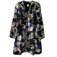 Vestido túnica artística Buddy Love Merida para mujer talla mediana forrado hasta la rodilla