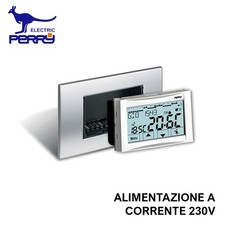 Perry 1CRCDS27 - Cronotermostato digitale 230v da incasso TOUCH SCREEN Moon Soft