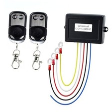 12v Wireless Winch Remote Control Kit For Truck - 12v 24v Universal Waterproof