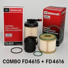 Combo FD4615 & FD4616 Motorcraft Diesel Fuel Filters for Ford 6.7L