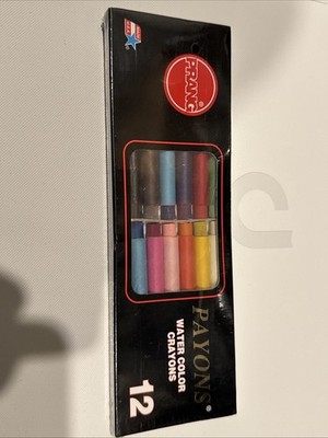 Prang Payons Water Color Crayons for Art 12 Color Set New Sealed 34312