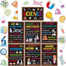 39 Pieces Science Bulletin Board Set Science Classroom Posters Cutouts for Class
