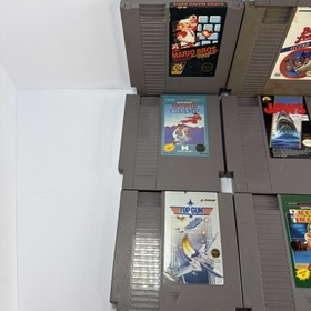 Lot of 10 NES Games - Nintendo - Authentic - Jaws, Mario, Dragon Warrior - Works