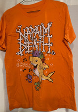 NAPALM DEATH - Medium T-Shirt - Concert Bought - Orange - BABY SHARK