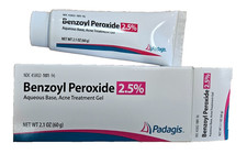 Benzoyl Peroxide 2.5 Acne GEL 2.1oz  60 gm  PADAGIS --