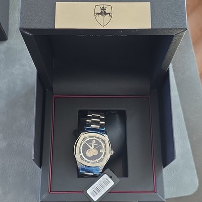 Carrero Inception Men's  Automatic NH35A - 24 JEWELS Blue Date Dial w Heart Beat