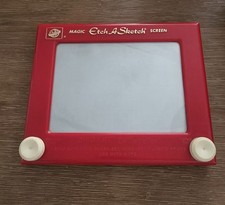 Vintage Ohio Art Etch A Sketch Classic Red Drawing Toy 505 Made USA Works 80s